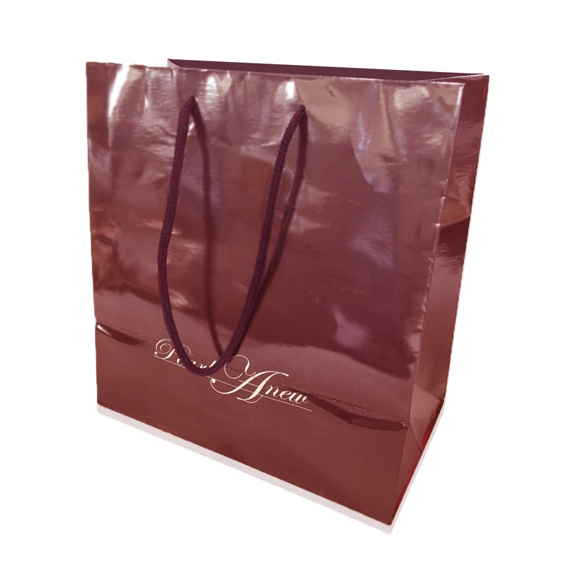 Gold foil handbag